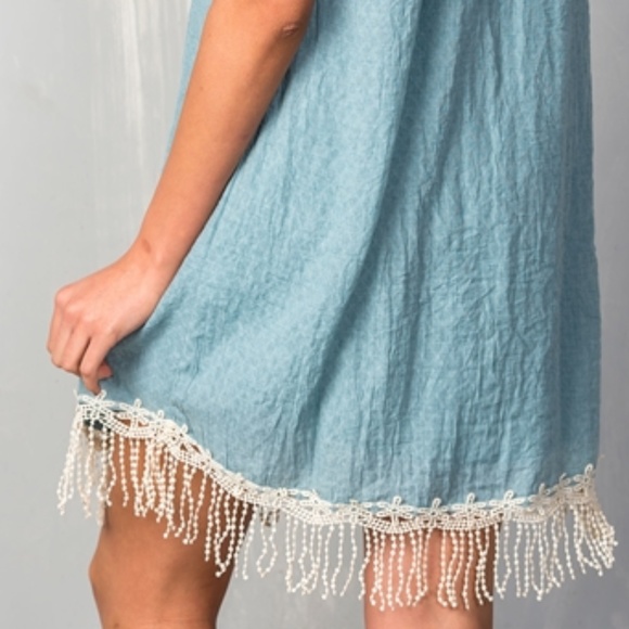 Dress Tunic SEAFOAM BLUE TUNIC DRESS - Picture 2 of 3